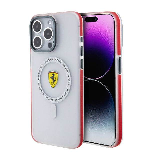 Ferrari iPhone 15 Pro Max Contrast Bumper SF Ring MagSafe Uyumlu Kılıf – Fotoğraf 1