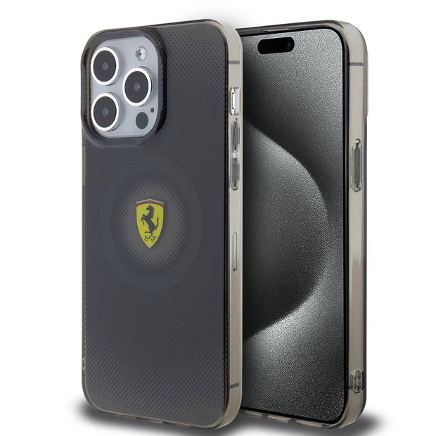 Ferrari iPhone 15 Pro Max Nokta Desenli MagSafe Uyumlu Kılıf – Fotoğraf 7