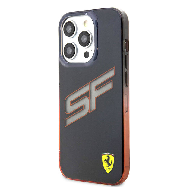 Ferrari iPhone 15 Pro Max SF Yazılı Renk Geçişli Şeffaf Kılıf – Fotoğraf 2
