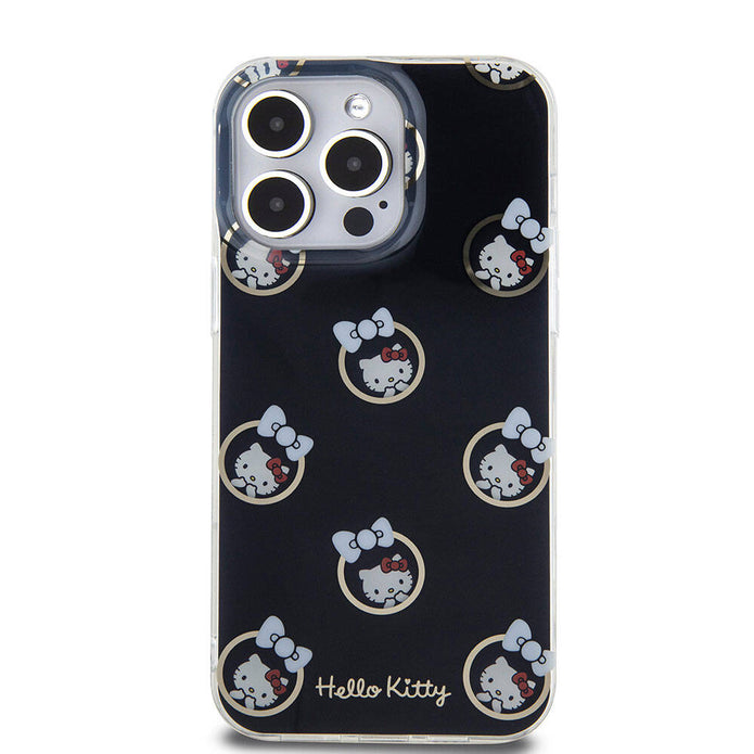 Hello Kitty iPhone 15 Pro Max Elektroplating Kabarcık Baskılı Kılıf – Fotoğraf 3