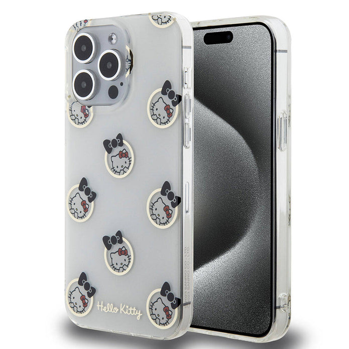 Hello Kitty iPhone 15 Pro Max Elektroplating Kabarcık Baskılı Kılıf – Fotoğraf 7