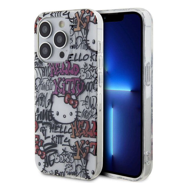 Hello Kitty iPhone 15 Pro Max Etiket Graffiti Kılıf – Fotoğraf 1