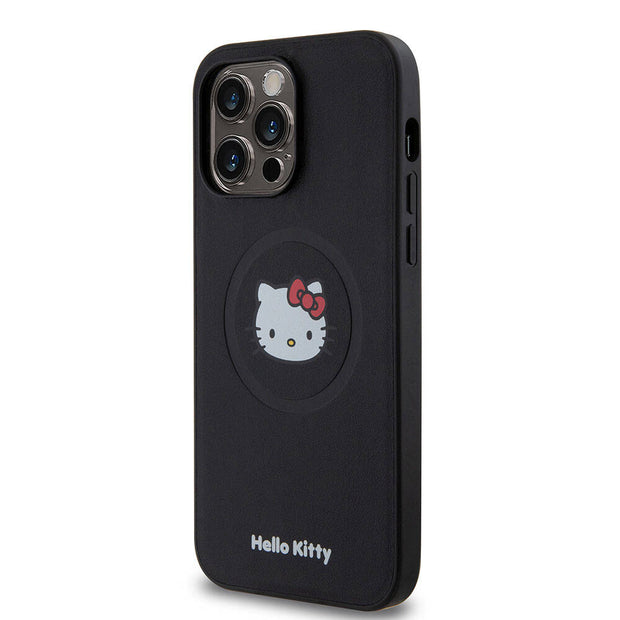 Hello Kitty iPhone 15 Pro Max Kitty Head Deri MagSafe Uyumlu Kılıf – Fotoğraf 2