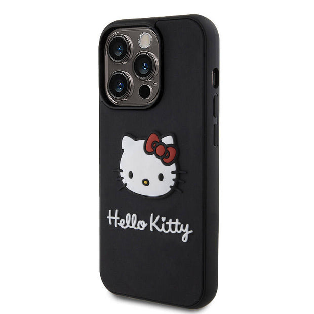 Hello Kitty iPhone 15 Pro Max 3D Rubber Kitty Head Kılıf