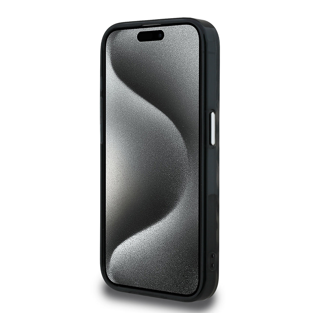 Karl Lagerfeld iPhone 15 Pro Max Leopar Baskılı Kılıf