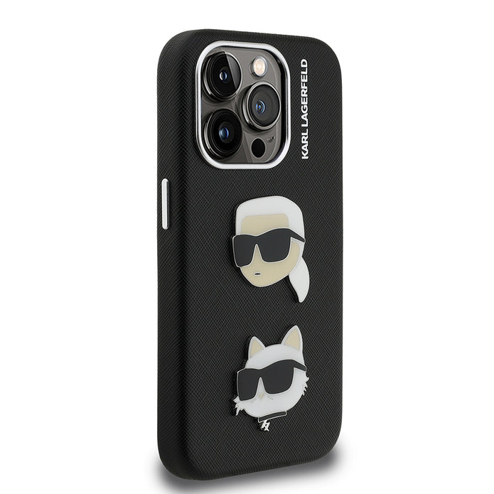 Karl Lagerfeld iPhone 15 Pro Max K&C Heads Pin Kılıf