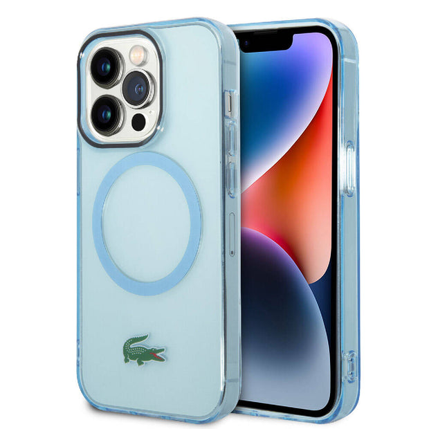 Lacoste iPhone 15 Pro Max Şeffaf Timsah Logolu MagSafe Uyumlu Kılıf – Fotoğraf 1