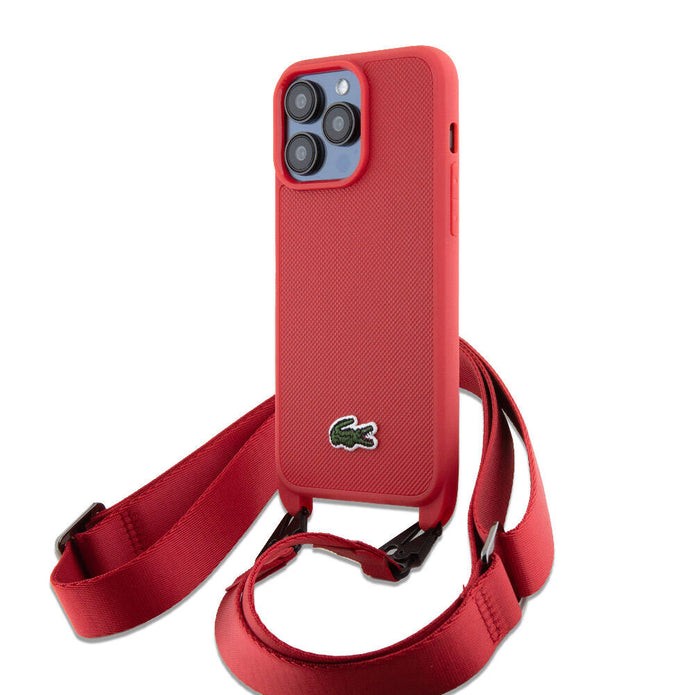 Lacoste iPhone 15 Pro Max PU Pike Askılı Timsah Logolu Kılıf – Fotoğraf 16