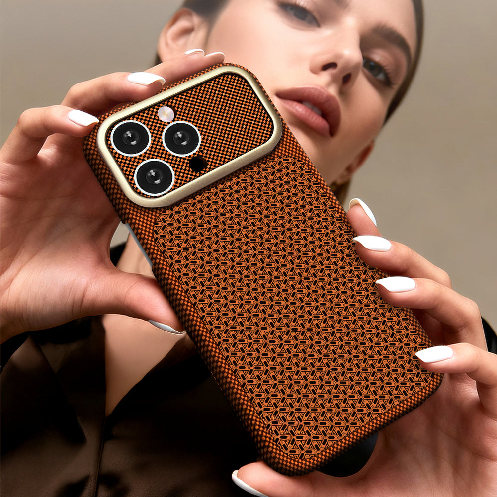 Zore Paris iPhone 15 Pro Max Nexel Dokulu Sert PC MagSafe Uyumlu Kılıf – Fotoğraf 11