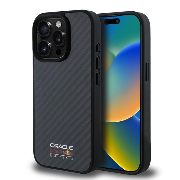 Red Bull Racing iPhone 15 Pro Max Karbon Fiber Logolu MagSafe Uyumlu Kılıf – Fotoğraf 1