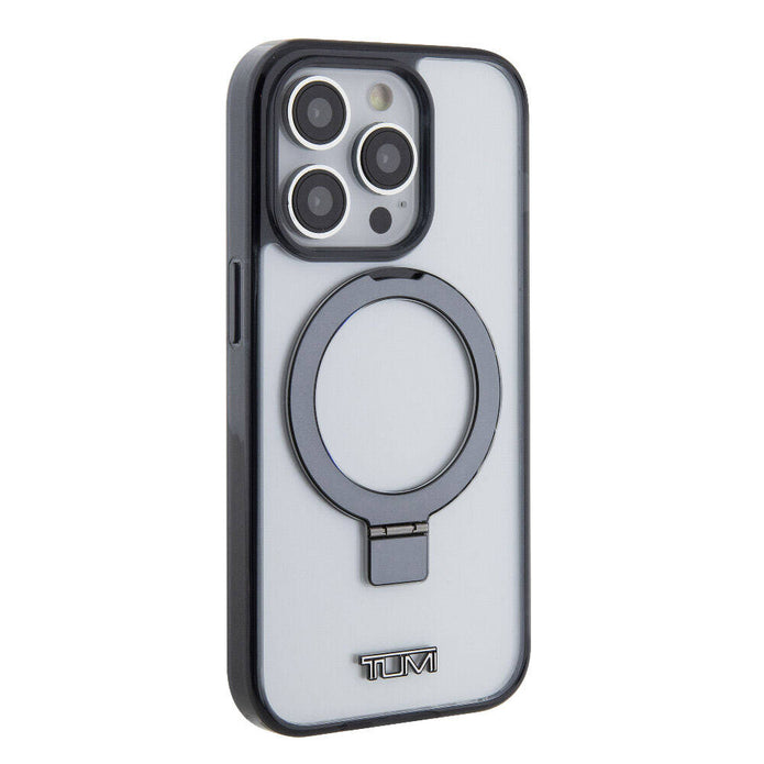 TUMI iPhone 15 Pro Max Metal Logolu Ring Standlı Silikon MagSafe Uyumlu Kılıf – Fotoğraf 5
