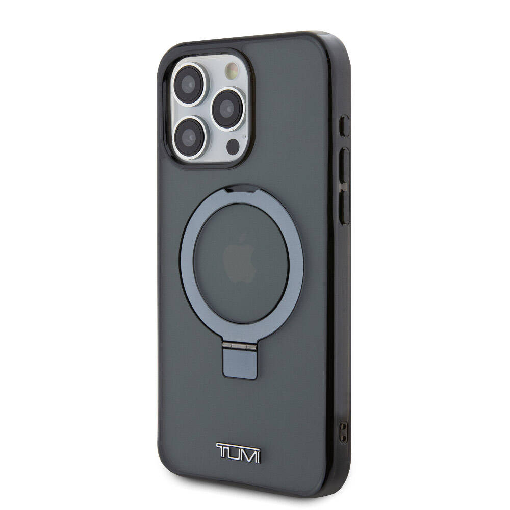 TUMI iPhone 15 Pro Max Metal Logolu Ring Standlı PC TPU MagSafe Uyumlu Kılıf – Fotoğraf 2