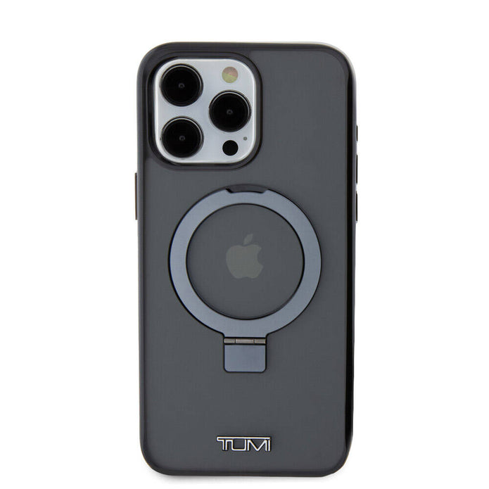 TUMI iPhone 15 Pro Max Metal Logolu Ring Standlı PC TPU MagSafe Uyumlu Kılıf – Fotoğraf 3