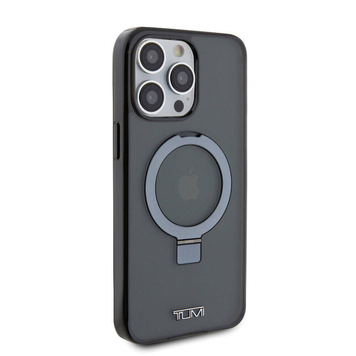 TUMI iPhone 15 Pro Max Metal Logolu Ring Standlı PC TPU MagSafe Uyumlu Kılıf – Fotoğraf 4