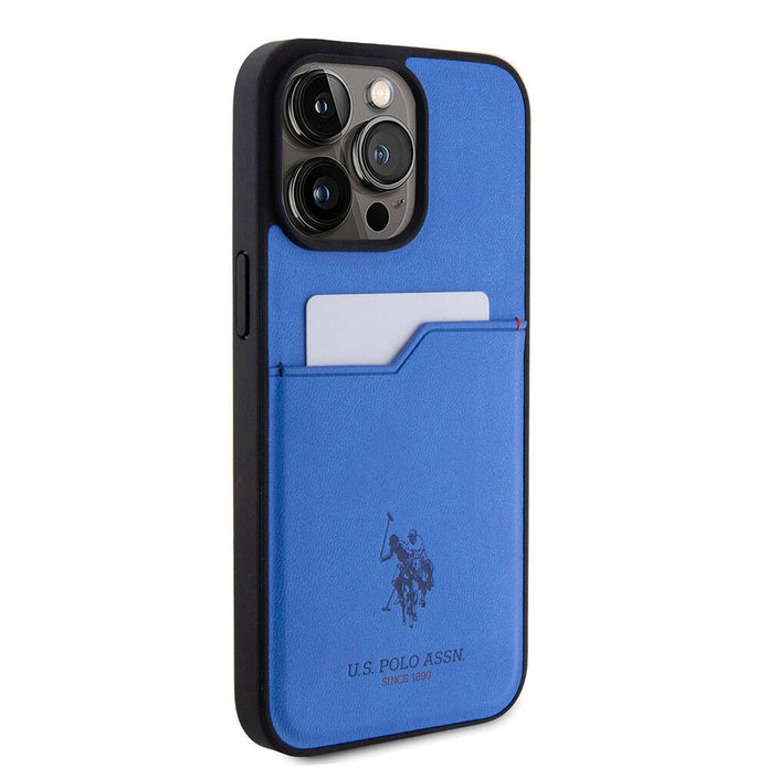 U.S. Polo Assn. iPhone 15 Pro Max Logolu PU Kartlıklı Kılıf – Fotoğraf 4