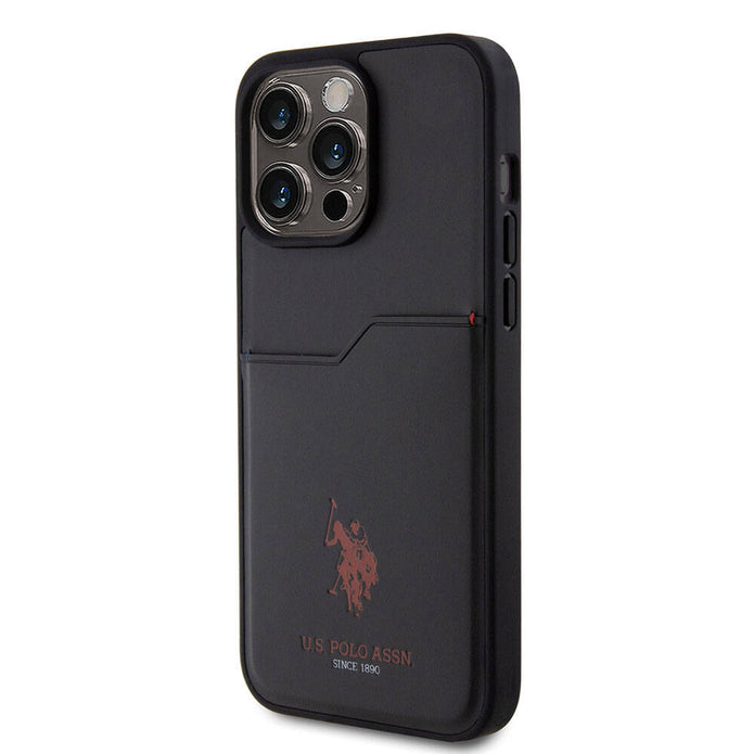 U.S. Polo Assn. iPhone 15 Pro Max Logolu PU Kartlıklı Kılıf – Fotoğraf 8