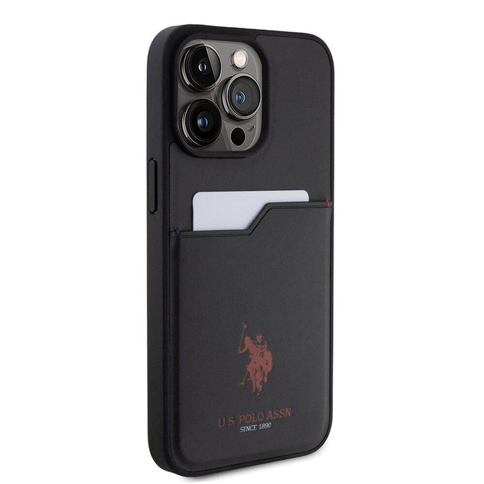 U.S. Polo Assn. iPhone 15 Pro Max Logolu PU Kartlıklı Kılıf – Fotoğraf 10