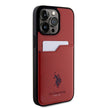 U.S. Polo Assn. iPhone 15 Pro Max Logolu PU Kartlıklı Kılıf