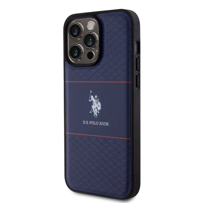 U.S. Polo Assn. iPhone 15 Pro Max Deri Şeritli Logolu Kılıf – Fotoğraf 8