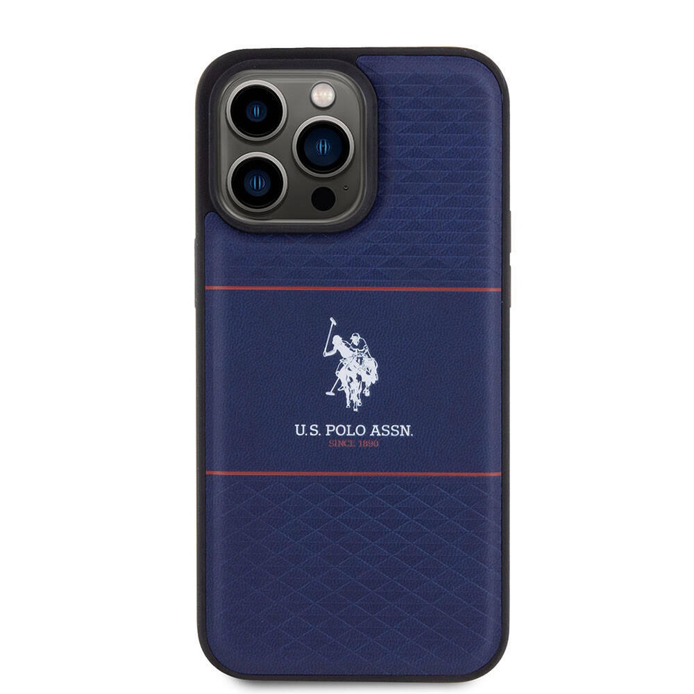 U.S. Polo Assn. iPhone 15 Pro Max Deri Şeritli Logolu Kılıf – Fotoğraf 9