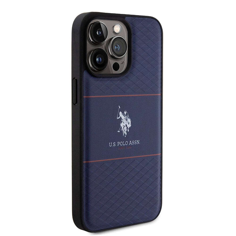 U.S. Polo Assn. iPhone 15 Pro Max Deri Şeritli Logolu Kılıf – Fotoğraf 10