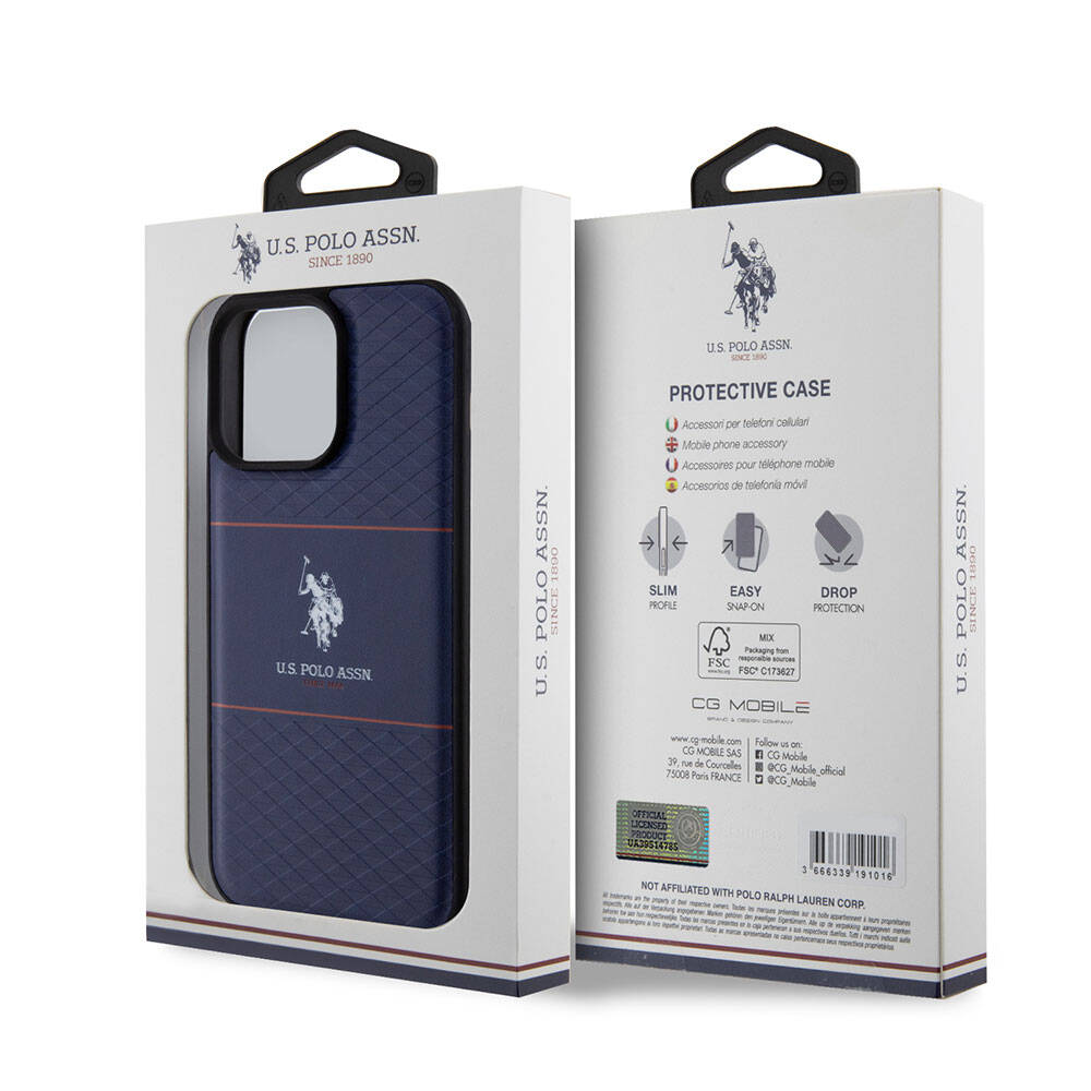 U.S. Polo Assn. iPhone 15 Pro Max Deri Şeritli Logolu Kılıf – Fotoğraf 12