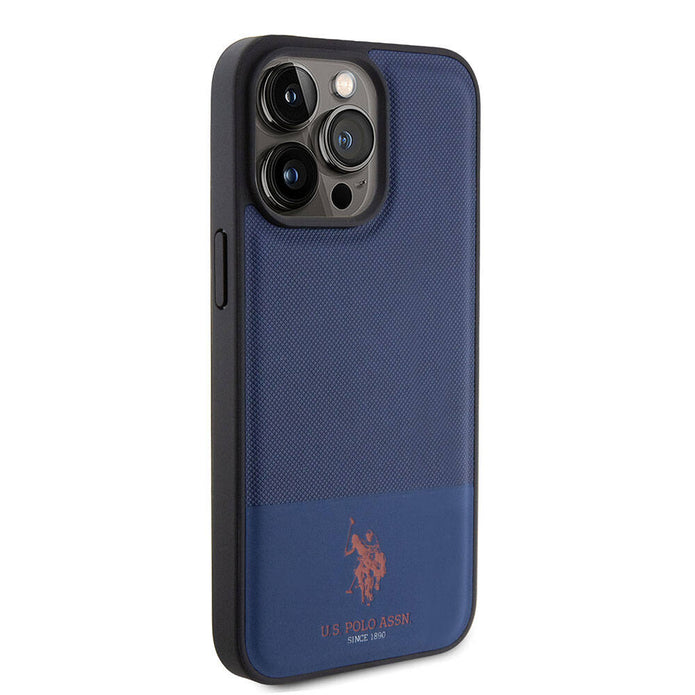 U.S. Polo Assn. iPhone 15 Pro Max Örgü Desenli Suni Deri Kılıf – Fotoğraf 4