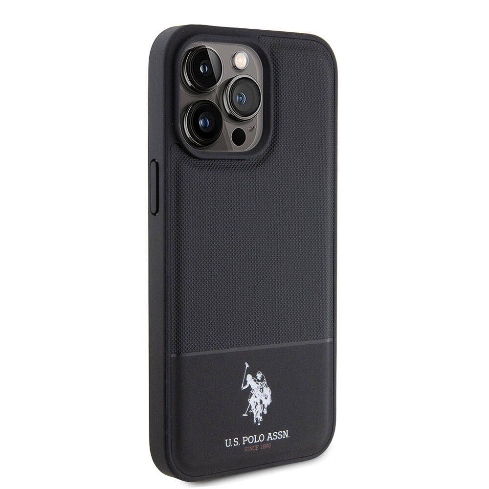 U.S. Polo Assn. iPhone 15 Pro Max Örgü Desenli Suni Deri Kılıf – Fotoğraf 10