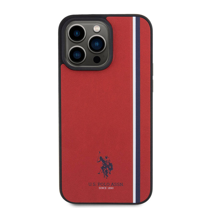 U.S. Polo Assn. iPhone 15 Pro Max Üç Renk Şerit Logolu Kılıf – Fotoğraf 3