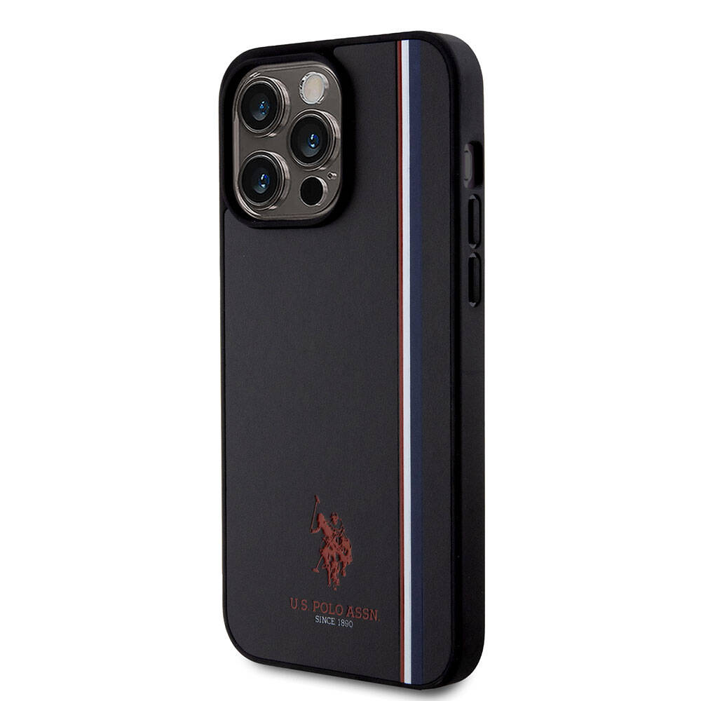 U.S. Polo Assn. iPhone 15 Pro Max Üç Renk Şerit Logolu Kılıf – Fotoğraf 8