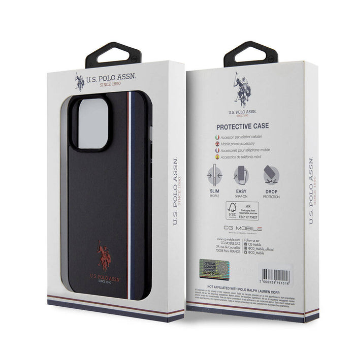 U.S. Polo Assn. iPhone 15 Pro Max Üç Renk Şerit Logolu Kılıf – Fotoğraf 12