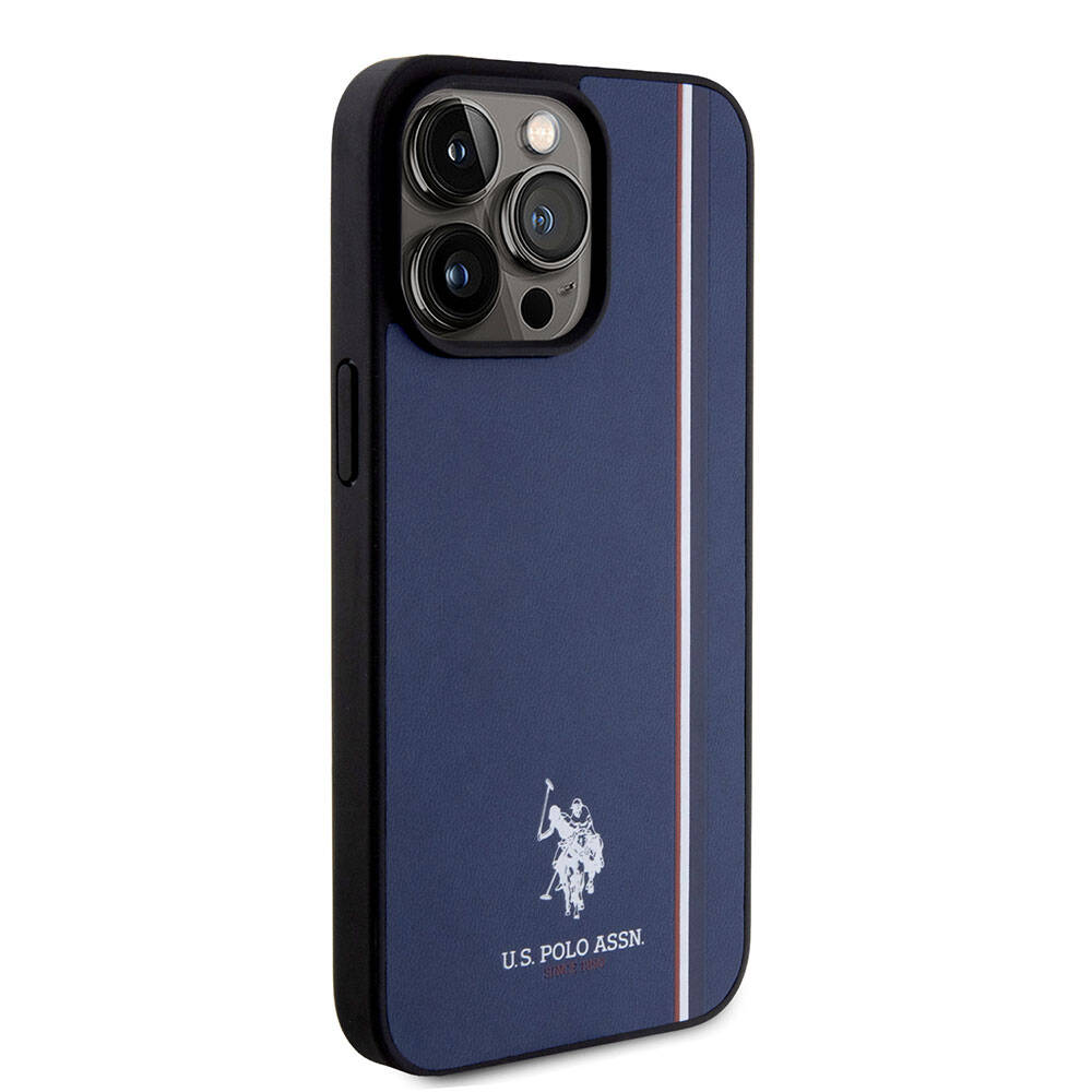 U.S. Polo Assn. iPhone 15 Pro Max Üç Renk Şerit Logolu Kılıf – Fotoğraf 16