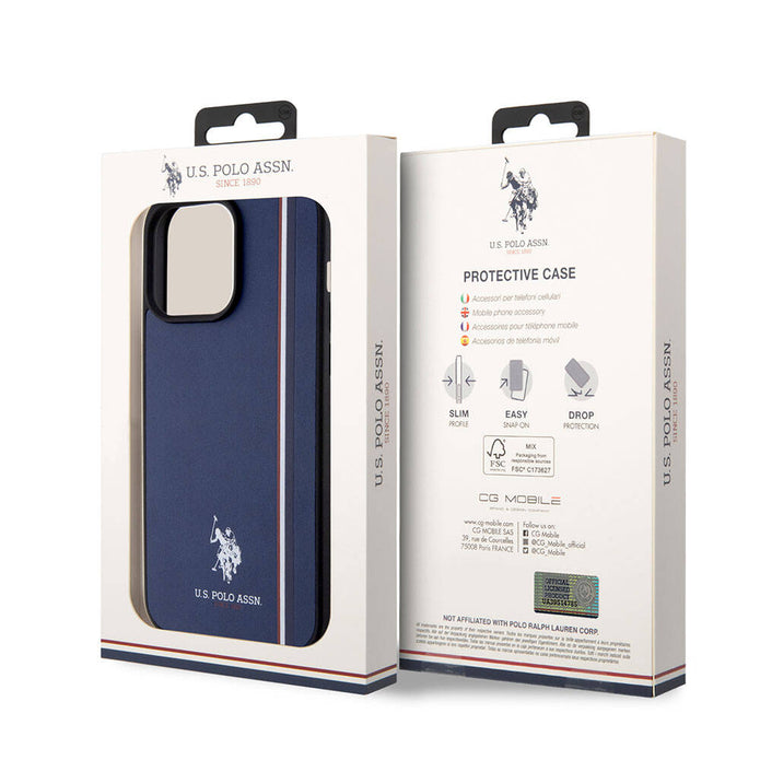 U.S. Polo Assn. iPhone 15 Pro Max Üç Renk Şerit Logolu Kılıf – Fotoğraf 18