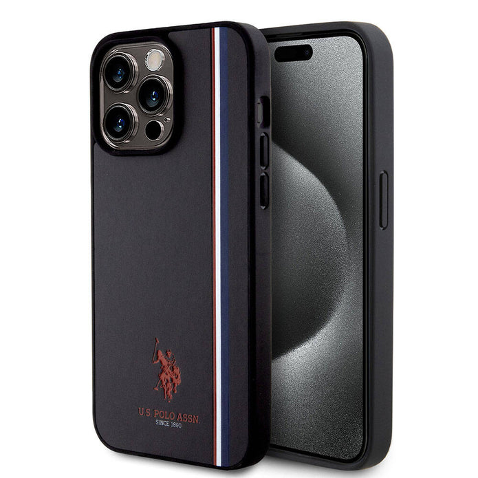 U.S. Polo Assn. iPhone 15 Pro Max Üç Renk Şerit Logolu Kılıf – Fotoğraf 7