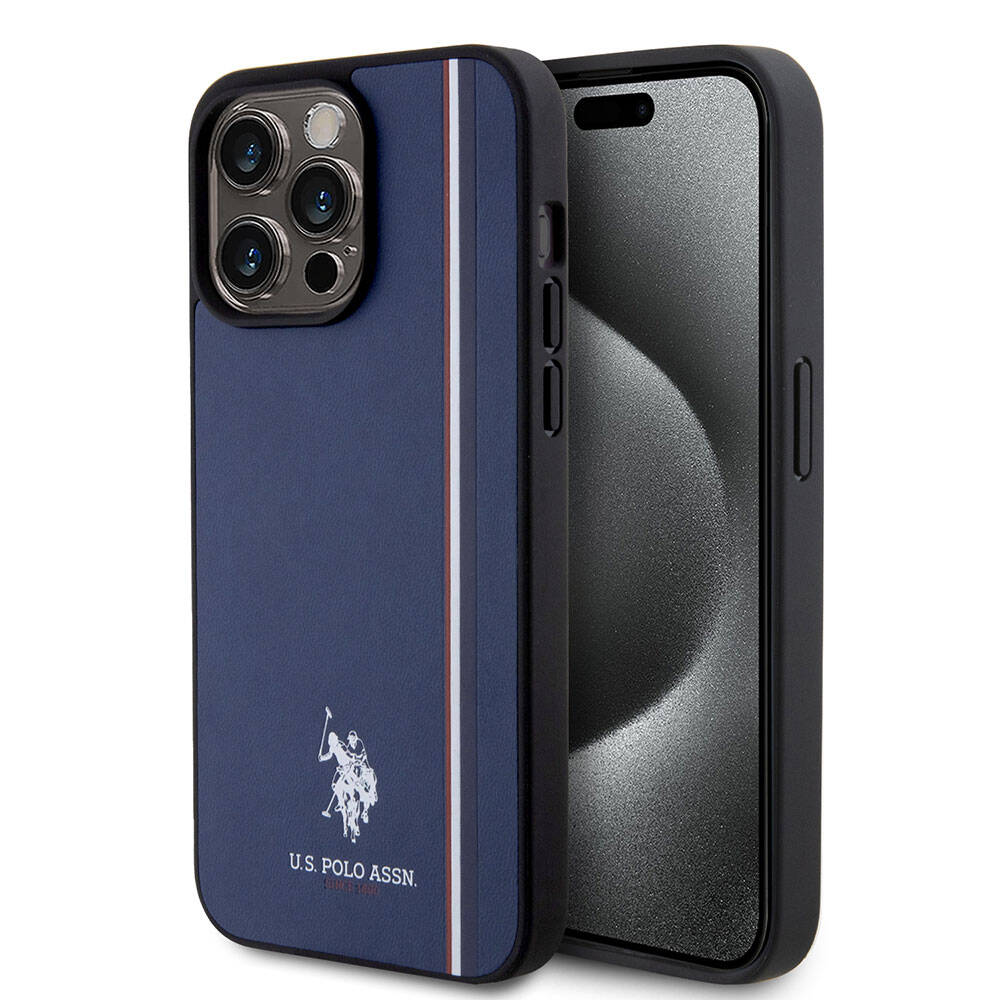 U.S. Polo Assn. iPhone 15 Pro Max Üç Renk Şerit Logolu Kılıf – Fotoğraf 13