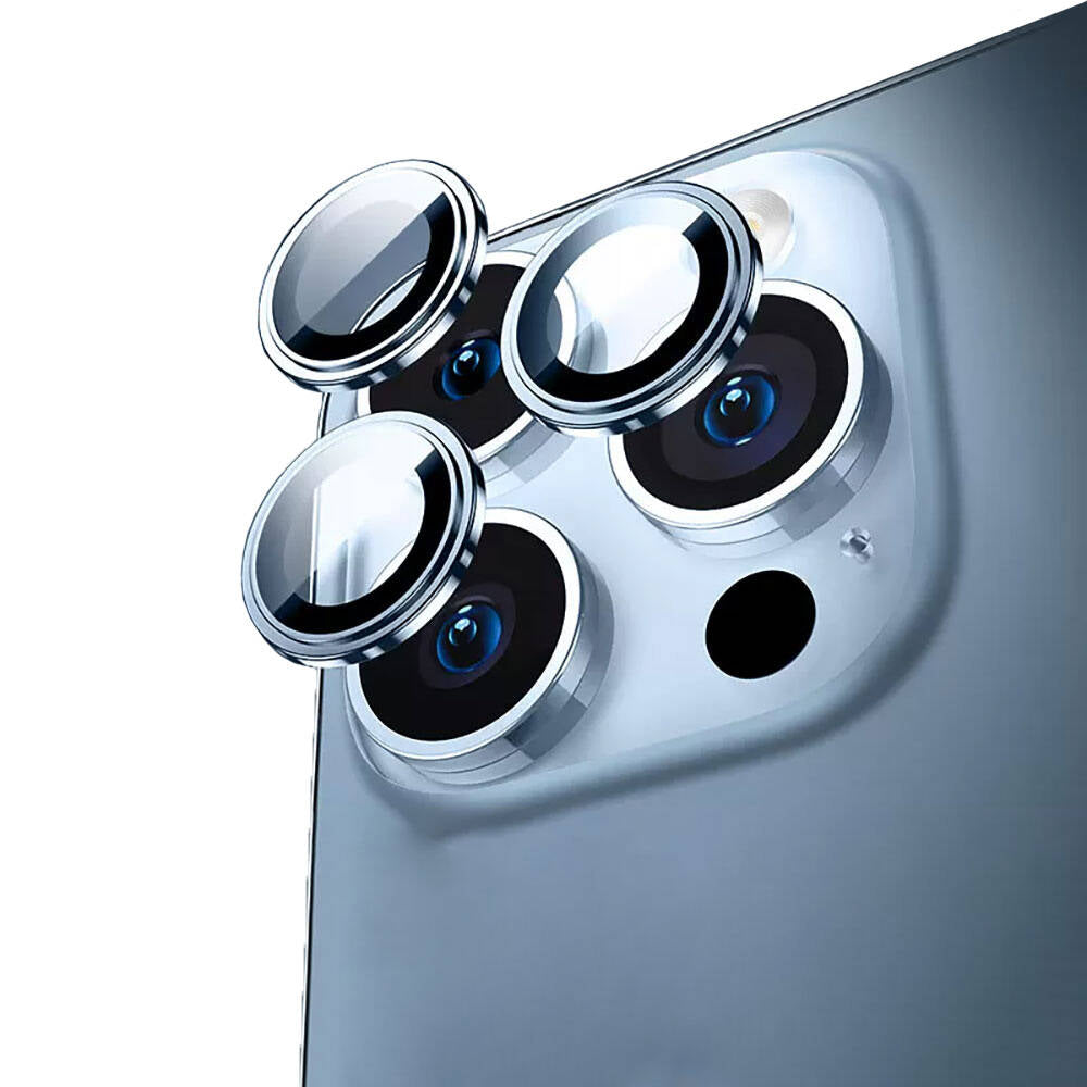 Metal Çerçeveli iPhone 15 Pro Max Kamera Lens Koruyucu – Fotoğraf 2
