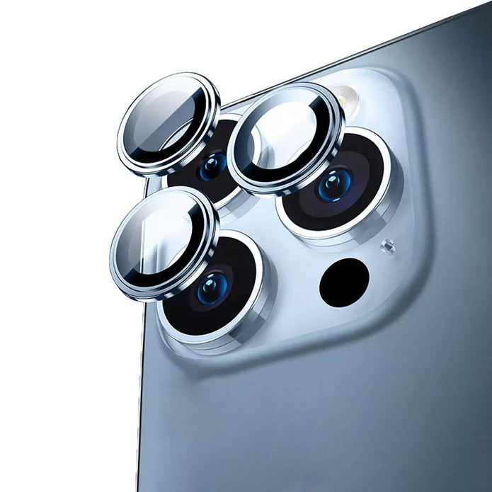 Metal Çerçeveli iPhone 15 Pro Max Kamera Lens Koruyucu – Fotoğraf 2