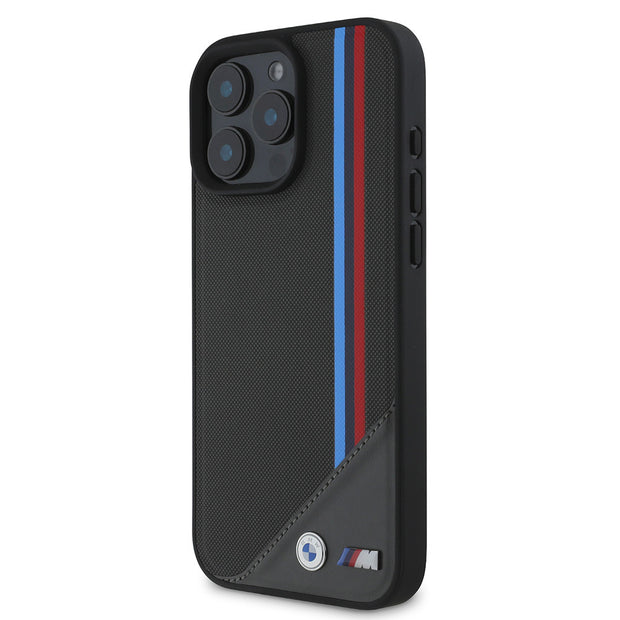 BMW iPhone 16 Meshed Tricolor Stripes MagSafe Uyumlu Kılıf – Fotoğraf 2