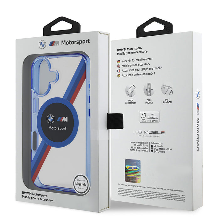BMW iPhone 16 Motorsport Circle M Şeritli MagSafe Uyumlu Kılıf – Fotoğraf 6