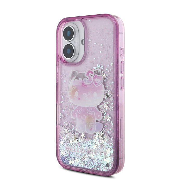 Hello Kitty iPhone 16 50. Yıldönümü Partisi Sıvılı Simli Kılıf – Fotoğraf 2
