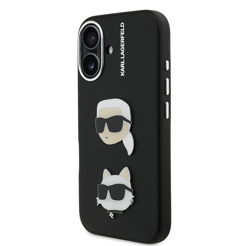 Karl Lagerfeld iPhone 16 K&C Heads Pin Kılıf