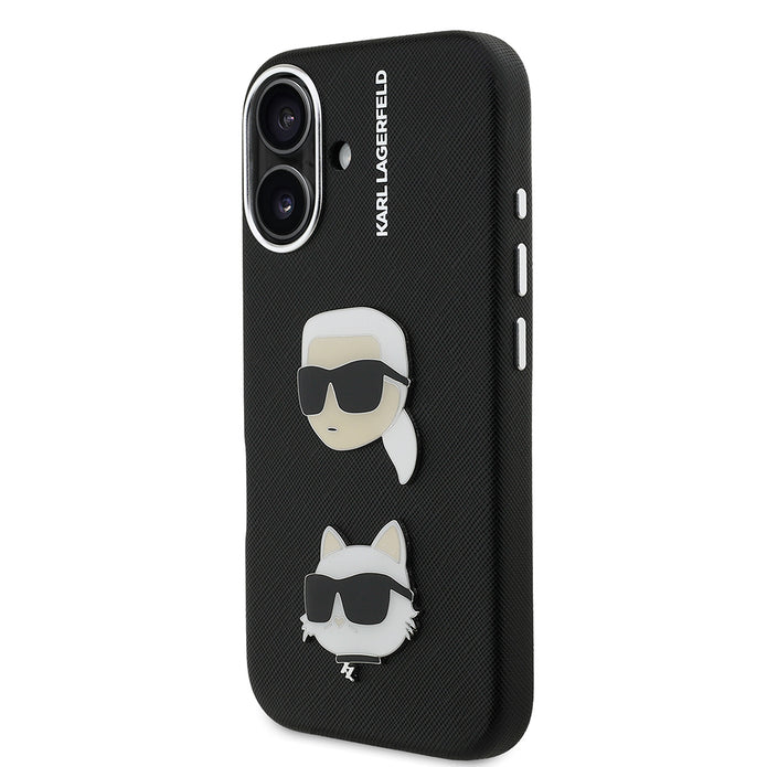 Karl Lagerfeld iPhone 16 K&C Heads Pin Kılıf
