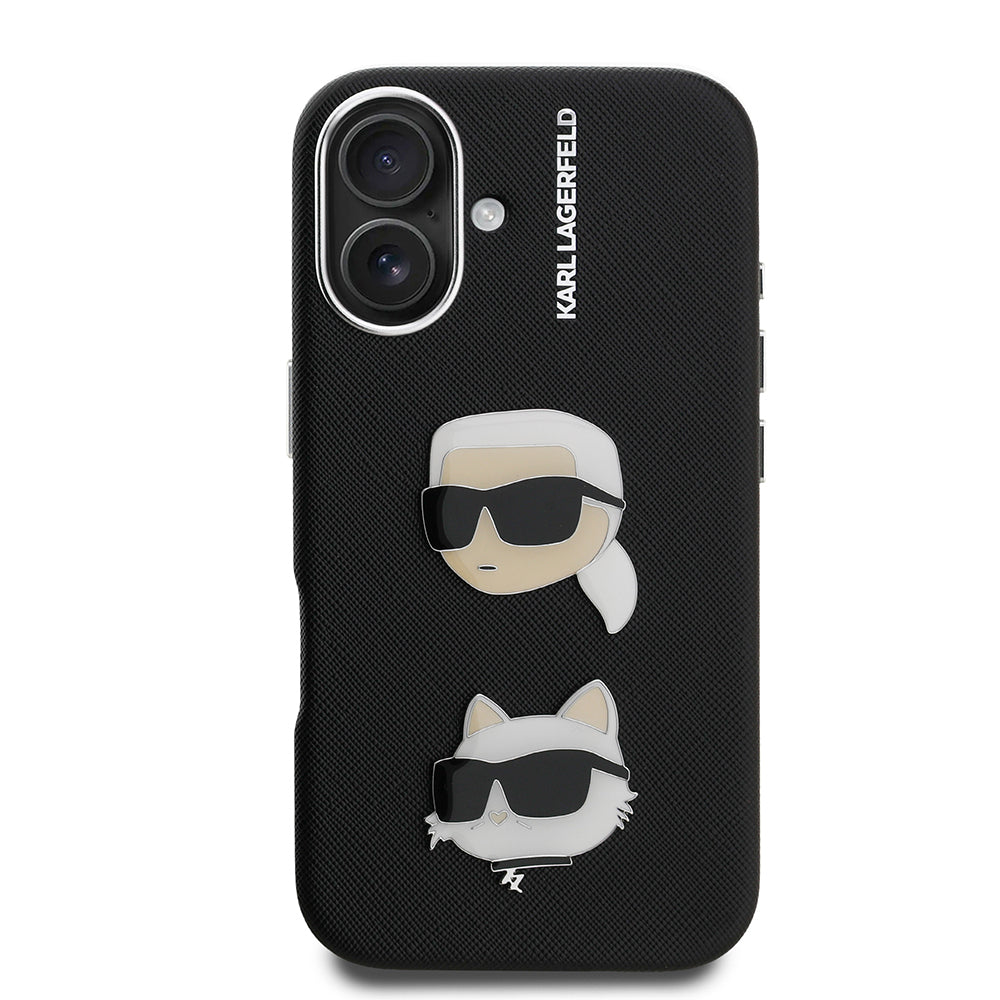 Karl Lagerfeld iPhone 16 K&C Heads Pin Kılıf