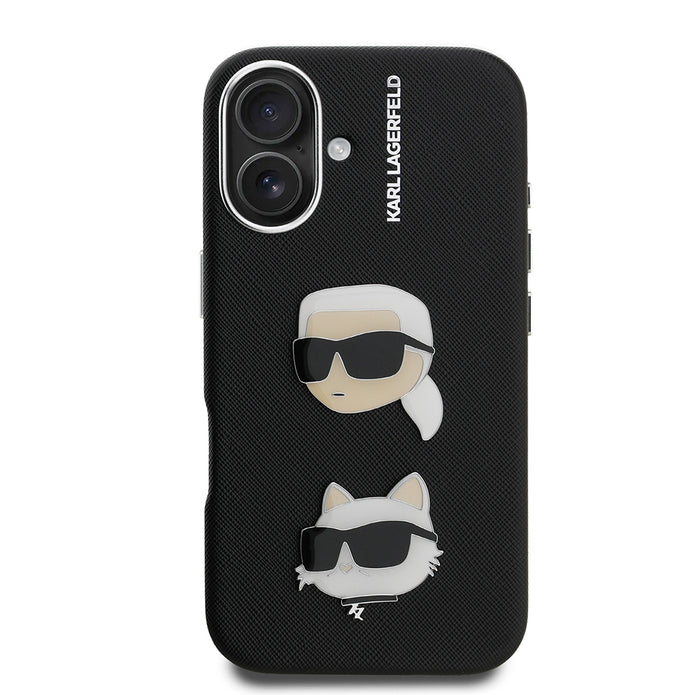 Karl Lagerfeld iPhone 16 K&C Heads Pin Kılıf