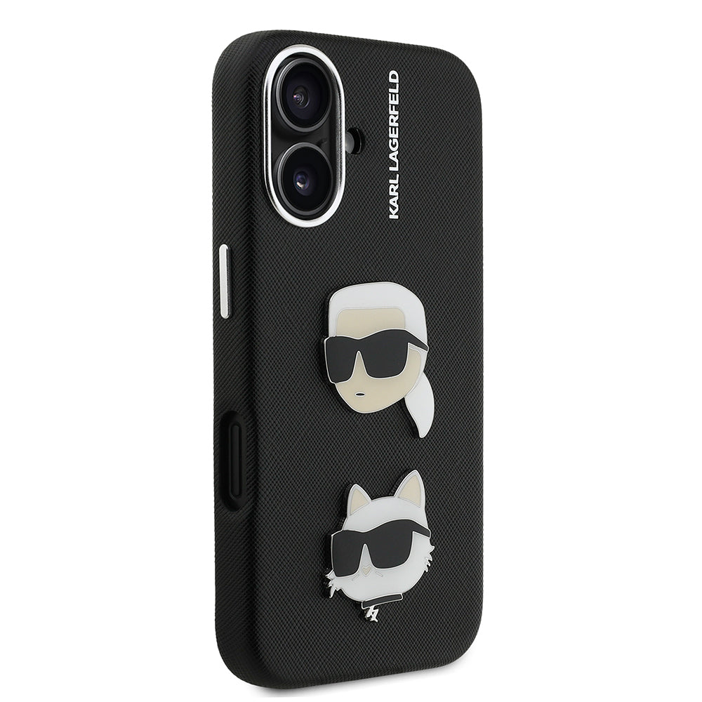 Karl Lagerfeld iPhone 16 K&C Heads Pin Kılıf