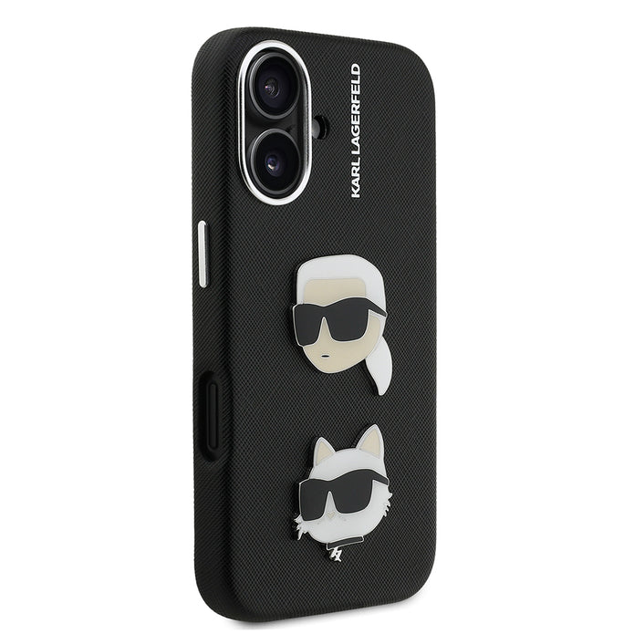 Karl Lagerfeld iPhone 16 K&C Heads Pin Kılıf
