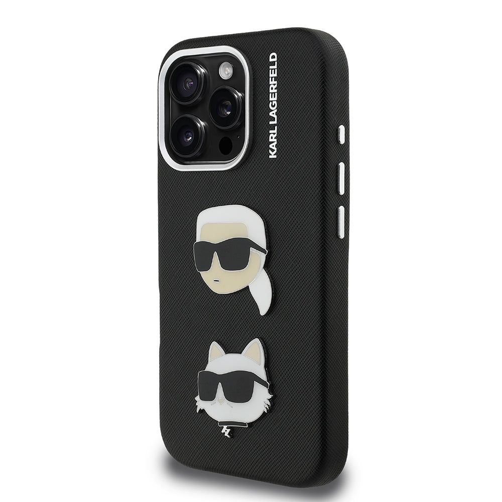 Karl Lagerfeld iPhone 16 Pro K&C Heads Pin Kılıf