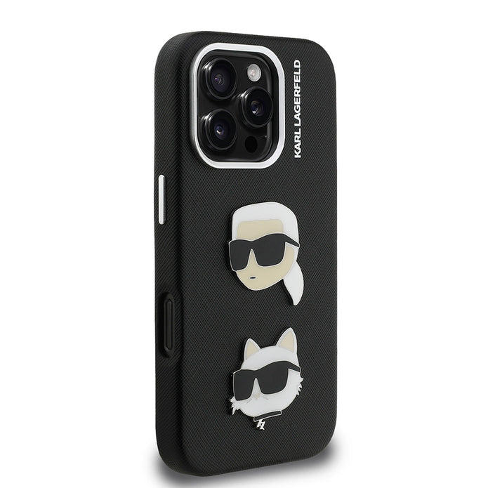 Karl Lagerfeld iPhone 16 Pro K&C Heads Pin Kılıf