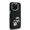 Karl Lagerfeld iPhone 16 Pro Karl & Choupette Sketch Logolu Silikon Kılıf