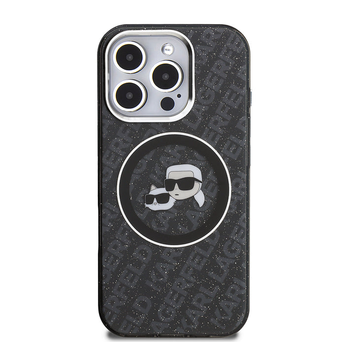 Karl Lagerfeld iPhone 16 Pro Choupette Heads Simli Kılıf